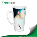 Gros sublimation Tasses 17OZ grade A conique blanc chaleur sensible mug personnalisé